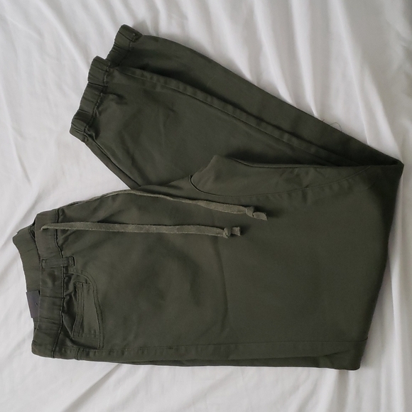 Victorious Men's Drop Crotch Twill Jogger Pants - Black, Size 3XL, Cargo Pockets